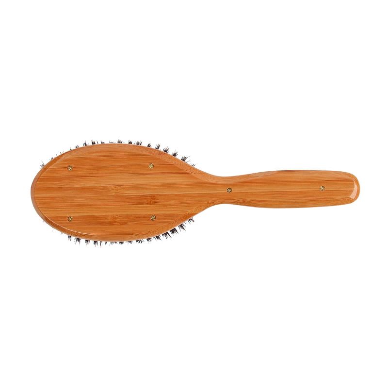 Bass Brushes Shine & Condition Hair Brush with 100% Premium Natural Bristle FIRM Pure Bamboo Handle Large Oval, 2 of 6