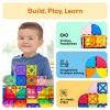 PICASSO-TILES 36PCS Magnetic Tiles for Kids – STEM Construction Building Blocks Set, Educational Creative Learning Toy for Boys & Girls - 4 of 4