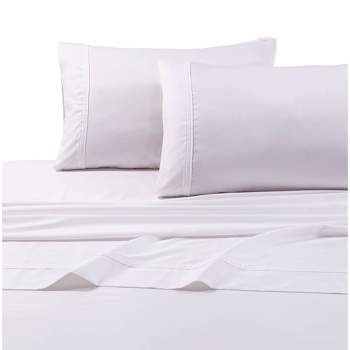 Queen 500 Thread Count Oversized Flat Sheet White - Tribeca Living