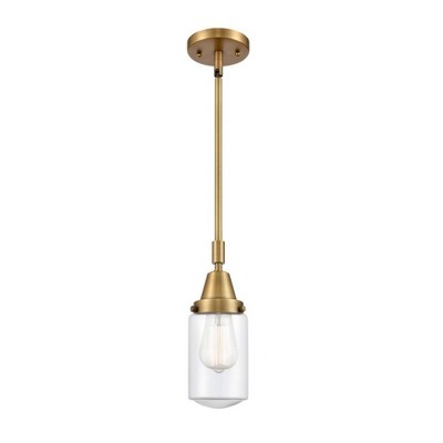 Dover - 1 Light Stem Hung Mini Pendant In Traditional Style-11.38 Inches Tall and 4.5 Inches Wide