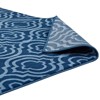 Modway Frame Transitional Moroccan Trellis 5x8 Area Rug - Moroccan Blue and Light Blue,  100% Soft Heat-Set Polypropylene ,  Tight Low Pile Weave - 4 of 4
