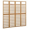 vidaXL 4-Panel Room Divider/Trellis Solid Fir Wood 63.4"x70.9" - 3 of 4