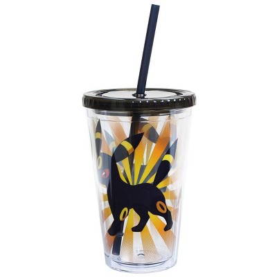 Pokémon Charizard Lenticular Plastic Tumbler Cup Lid & Straw