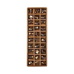 Storied Home Glass Star Ornaments in Kraft Box, Gold Finish, Set of 30 - 1 of 2