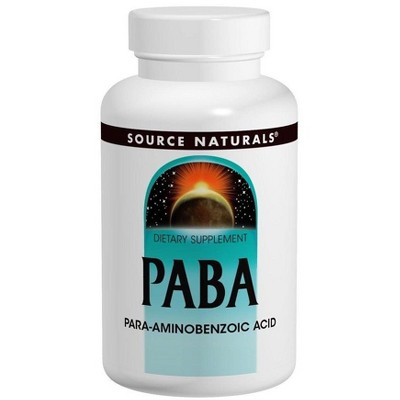 PABA 100mg by Source Naturals, Inc.  -  100 Tablet