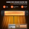 VEVOR Infrared Heater, 1500W Remote Control Electric Space Heater, LED Screen Patio Heater w/ 3 Speeds & Timer, Mount to Ceiling/Wall,34in L,Black - 3 of 4