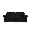 90.1'' Chenille Pleated 3-Seater Sofa with Dense Foam Cushion and Spring Support - 3 of 4