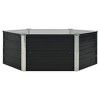 vidaXL Raised Garden Bed Anthracite 50.8"x50.8"x17.7" Galvanized Steel - 2 of 4