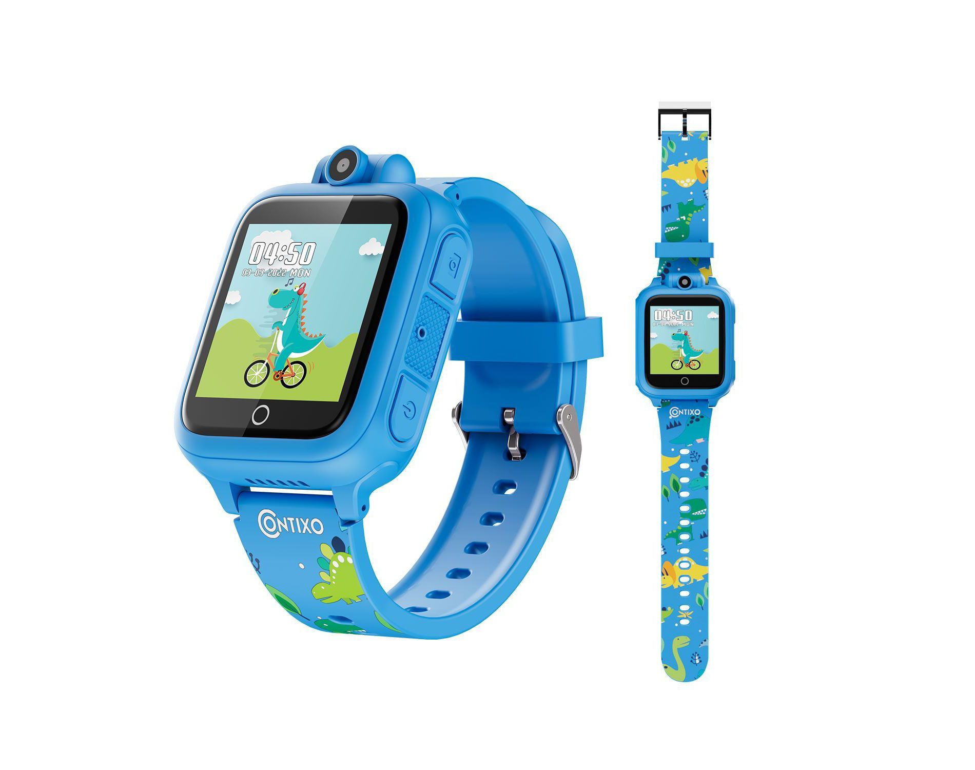 Contixo Kids Smart Watch, Camera, HD Touch Screen, 16 Educational Games, Music, Video & Audio, Ages 3-12, Boys & Girls Smartwatch Toys-Blue