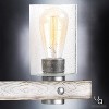 Urban Ambiance Luxury Modern Farmhouse Bath Fixture,  8-1/2"H x 24"W,  Galvanized Steel Finish, UHP2485 - 4 of 4