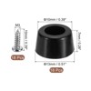 Unique Bargains Non-Slip Rubber Bumper Feet with Stainless Steel Washer Screws - 2 of 4