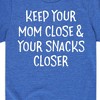 Boys' - Instant Message - Mom Close Snacks Closer Short Sleeve Graphic T-Shirt - 2 of 4