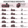 Adjustable Ankle Weights 1 Pair 2 4 6 8 10 Lbs Leg Weight Straps for Women Men - 4 of 4