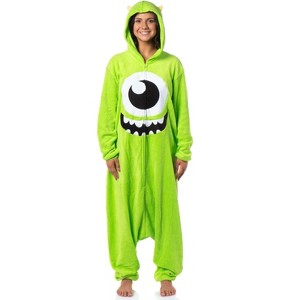 Disney Monsters Inc Mike Wazowski Kigurumi Adult Costume Pajama Union Suit - 1 of 4