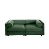 CAVINAS Modern Sectional Sofa with 2 Seats,Convertible Modular Couch with Under-Sofa Storage,Couch for Living Room,2x Corner,Green - 2 of 4