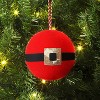 Christmas Felted Wool Santa Belt Ball Ornament - Wondershop™ - 2 of 3