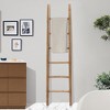 LuxenHome Rustic 6ft Decorative Blanket Ladder Brown - 3 of 4
