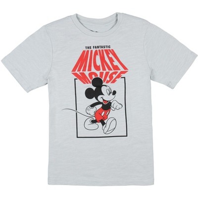 Seven Times Six Disney Boy's The Fantastic Mickey Mouse Character Graphic T-Shirt Silver