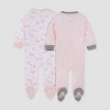 Burt's Bees Baby® Girls' 2pk Graceful Swan Sleep N' Play - Pink - 2 of 4