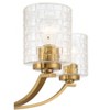 Possini Euro Design Caulfield Gold Metal Pendant Chandelier 26" Wide Modern Clear Textured Glass 5-Light Fixture for Dining Room - 3 of 4