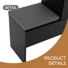 Elegant 2-in-1 Shoe Cabinets with Soft Cushion, Modern Storage Bench with Arched Doors & Rebound Devices - Leovsnove - 4 of 4