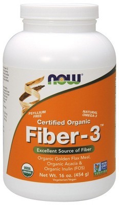 Fiber 3 by Now Foods  -  16 oz Powder