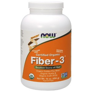 Fiber 3 by Now Foods  -  16 oz Powder - 1 of 2