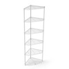 6 Tier Shelf Corner Wire Shelf Rack Pentagonal Shelves Adjustable Metal Heavy Duty Free Standing Corner Storage Display Chrome Rack - 4 of 4