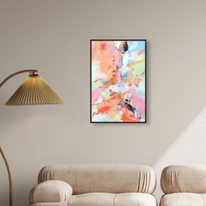 Art Remedy Colorful Fog Colorful Pastel Abstracts Framed - 1 of 4