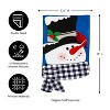 Evergreen Snowman and Friend Garden Applique Flag - 2 of 4