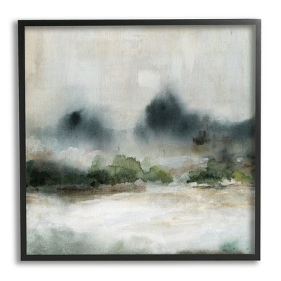 Stupell Enigmatic Foggy Mountain Landscape Framed Giclee