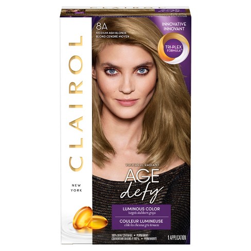 Clairol Nice N Easy Age Defy Permanent Hair Color 8a Medium Ash