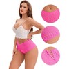 INSPIRE CHIC Women's Mid Rise Hollow Lace Hip-Lifting Full Coverage Breathable Briefs - 3 of 4