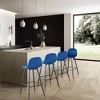 TOAOTBNBOB Industrial Bar Chairs with Metal Legs, Modern Barstools Set of 2, Comfortable Bar Stools for Kitchen Island - 4 of 4