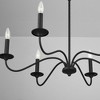 Capital Lighting Vincent 6 - Light Chandelier in  Black Iron - 3 of 4