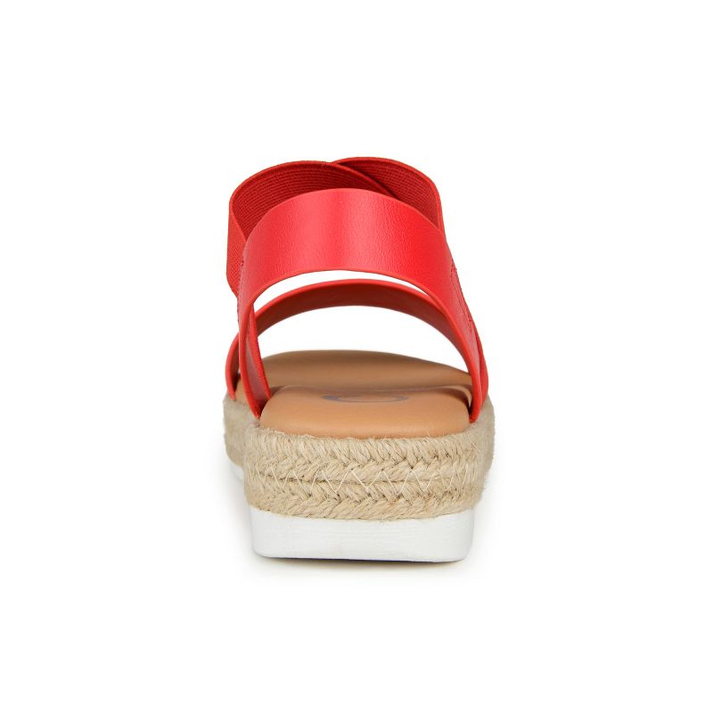 Journee Collection Womens Caroline Tru Comfort Foam Espadrille Sliver Wedge Sandals, 3 of 10