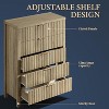 5 Drawer Dresser for Bedroom, 44" Tall, Modern Fluted Chest, Closet Organizer, Living Room, Hallway, Sunwashed Ash Oak - 3 of 4