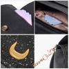 Women Kawaii Anime Handbag Cosplay Gothic Crossbody Cat & Moon Purse Sequin Shoulder Bag - 2 of 4