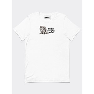 MyMoodTee Tired of Carrying People – Short Sleeve Graphic Tee – Funny Sarcastic Cotton Shirt for Everyday Burnout & Boundaries - 1 of 4