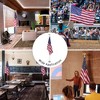 Yescom 8 Ft Sectional Indoor Flag Pole Kit Base Eagle Topper Aluminum 3x5 Ft US Flag - 2 of 4