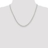 Black Bow Jewelry 5.75mm, Sterling Silver, Solid Oval Cable Chain Necklace - 2 of 4
