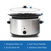 Elite Cuisine 8.5qt Slow Cooker - Stainless Steel - 3 of 4