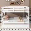 Sapphtopaz Full Over Full Bunk Bed with Trundle for Bedroom,Bunk Beds with Ladder and Guardrails,Convertible to 2 Beds Frame for Kids and Adults - 4 of 4