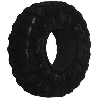 Multipet Vive Velvet Covered Vinyl Tire That Squeaks When Squeezed, 5"