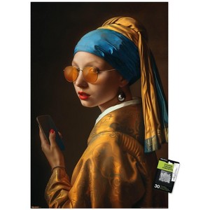 Trends International Reinders: Master Twist - Modern Pearl Girl Unframed Wall Poster Prints - 1 of 4