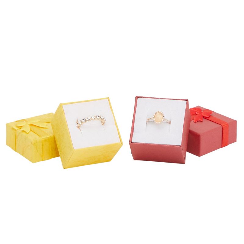 Juvale 24 Count Small Gift Boxes for Jewelry, Anniversaries, Weddings, Birthdays (6 Colors, 1.6 x 1.2 In), 4 of 9