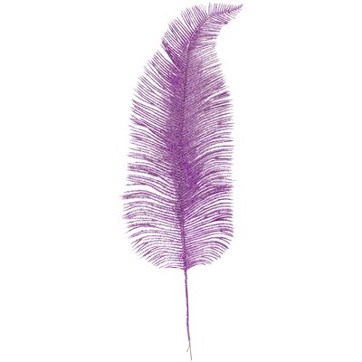Allstate Floral 20" Lavender Glitter Drenched Fern Frond Craft Spray