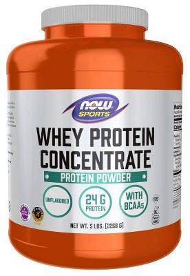 Whey Protein Concentrate, Unflavored by Now Foods  -  5 lbs Powder