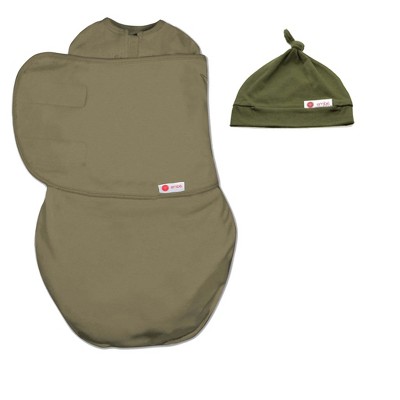 embe Newborn Swaddle Wrap and Top Knot Hat Set (0-3 months)
