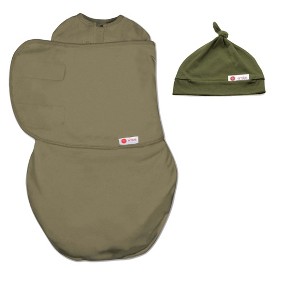 embe Newborn Swaddle Wrap and Top Knot Hat Set (0-3 months) - 1 of 2